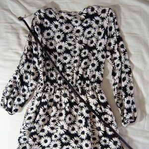 Black and White Sunflower Dress